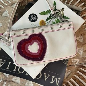 Coach Leather and Suede Wristlet Limited Edition Rare HTF